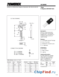 Datasheet BCR8PM-12L manufacturer Powerex