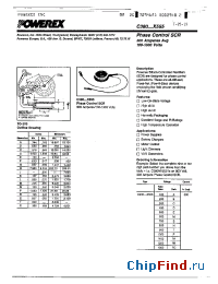 Datasheet C380PCX555 manufacturer Powerex