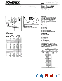 Datasheet C431M manufacturer Powerex