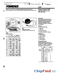 Datasheet C450PC1 manufacturer Powerex