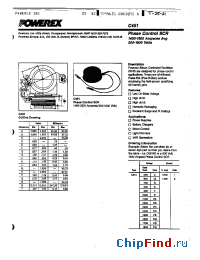 Datasheet C451PA1 manufacturer Powerex