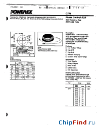 Datasheet C784CS manufacturer Powerex