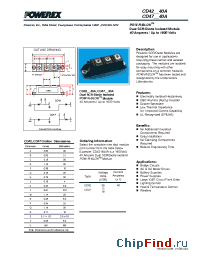 Datasheet CD42 manufacturer Powerex