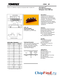 Datasheet CD431240 manufacturer Powerex