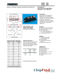 Datasheet CD470840 manufacturer Powerex