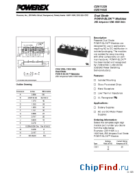 Datasheet CD511225 manufacturer Powerex