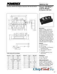 Datasheet CM100E3U-12H manufacturer Powerex