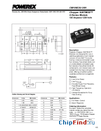 Datasheet CM100E3U-24H manufacturer Powerex