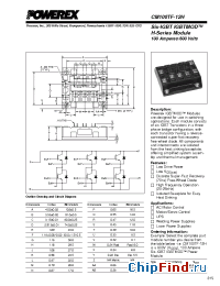 Datasheet CM100TF-12H manufacturer Powerex