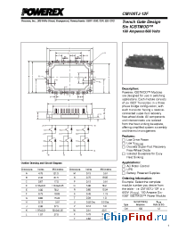 Datasheet CM100TJ-12F manufacturer Powerex