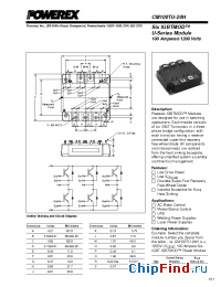 Datasheet CM100TU-24H manufacturer Powerex