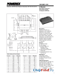 Datasheet CM10MD1-24 manufacturer Powerex