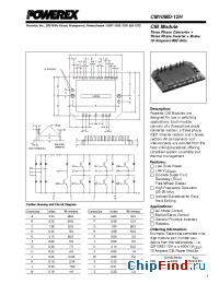 Datasheet CM10MD-12H manufacturer Powerex
