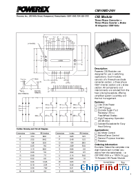 Datasheet CM10MD-24H manufacturer Powerex