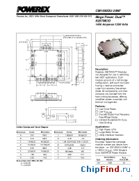 Datasheet CM1400DU-24NF manufacturer Powerex