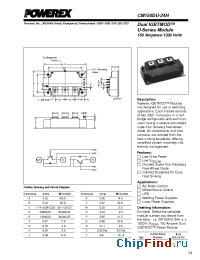 Datasheet CM150DU-24H manufacturer Powerex