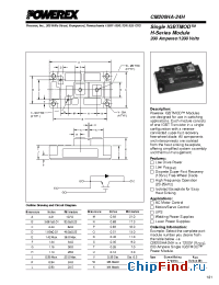 Datasheet CM200HA-24H manufacturer Powerex