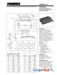 Datasheet CM20MD-12H manufacturer Powerex