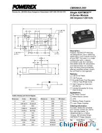 Datasheet CM300HA-24H manufacturer Powerex