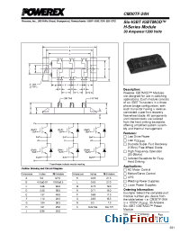 Datasheet CM30TF-24H manufacturer Powerex