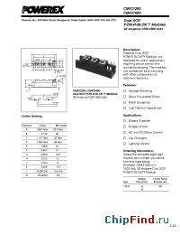 Datasheet CM431690 manufacturer Powerex