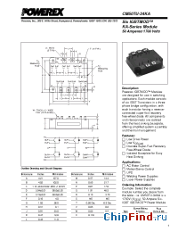 Datasheet CM50TU-34KA manufacturer Powerex