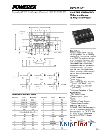 Datasheet CM75TF-12H manufacturer Powerex