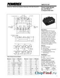 Datasheet CM75TU-12F manufacturer Powerex