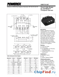 Datasheet CM75TU-24F manufacturer Powerex