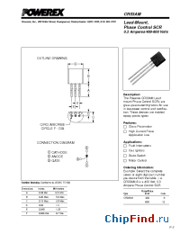 Datasheet CR03AM-12 manufacturer Powerex