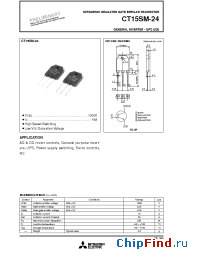 Datasheet CT15SM-24 manufacturer Powerex