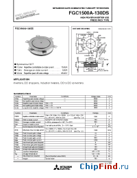 Datasheet FGC1500A-130DS manufacturer Powerex