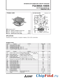 Datasheet FGC800A-130DS manufacturer Powerex