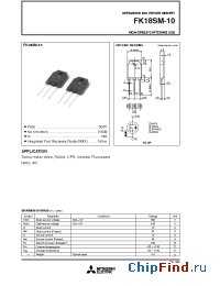 Datasheet FK18SM-10 manufacturer Powerex