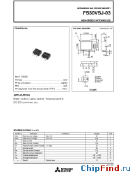 Datasheet FS30VSJ-03 manufacturer Powerex