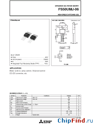 Datasheet FS50UMJ-06 manufacturer Powerex