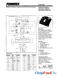 Datasheet KS621K60 manufacturer Powerex