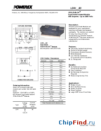 Datasheet LD412460 manufacturer Powerex