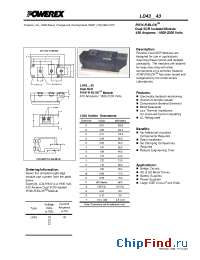 Datasheet LD432243 manufacturer Powerex