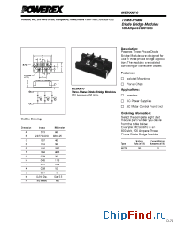 Datasheet ME500810 производства Powerex