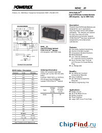 Datasheet ND420825 manufacturer Powerex