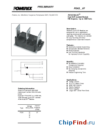 Datasheet PD431607 manufacturer Powerex