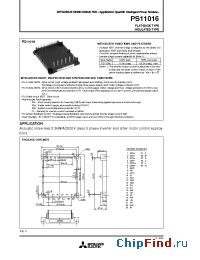 Datasheet PS11016 manufacturer Powerex