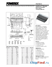 Datasheet PS21564-S производства Powerex