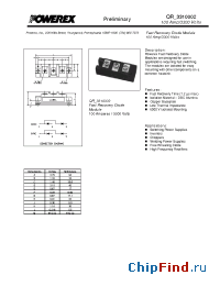 Datasheet QR3310001 manufacturer Powerex