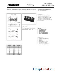 Datasheet QRD1220T30 manufacturer Powerex