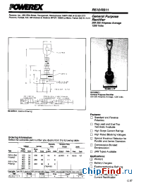 Datasheet R6100820 manufacturer Powerex