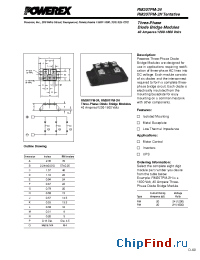 Datasheet RM20TPM-24 manufacturer Powerex