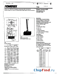 Datasheet T7601630 manufacturer Powerex