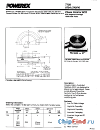 Datasheet T7S0--65-2400V manufacturer Powerex